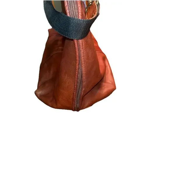 Vintage Leather Travel Bag Overnight Bag Soft Made In Columbia Satchel Large - Picture 3 of 7